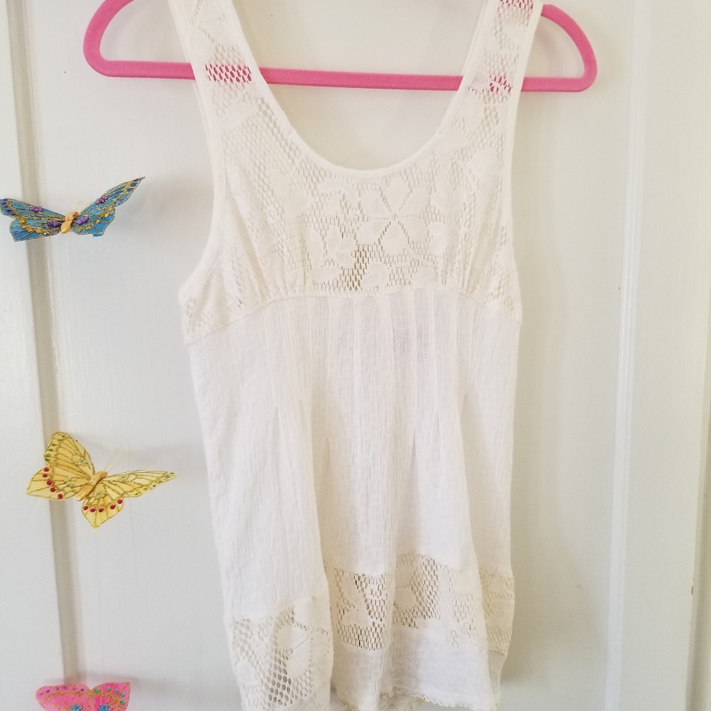 Y2K Free People Cotton and Lace